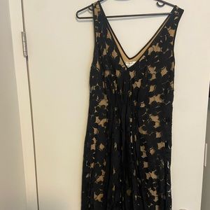 Max Studio - size M black lace overlay dress